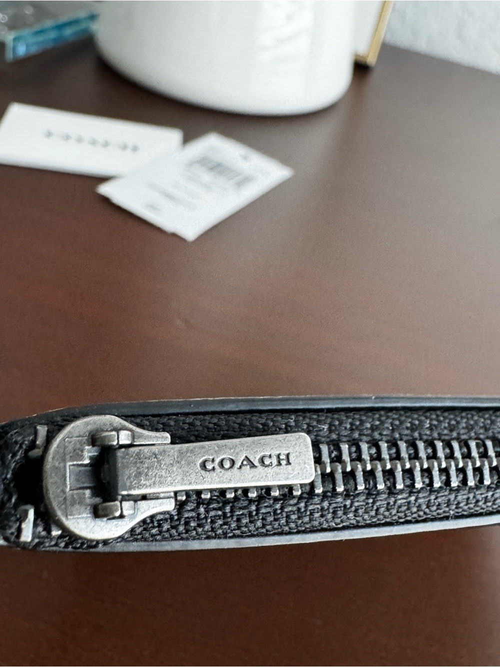 Coach Jean Michel Basquait Card Holder - Picture 4 of 7